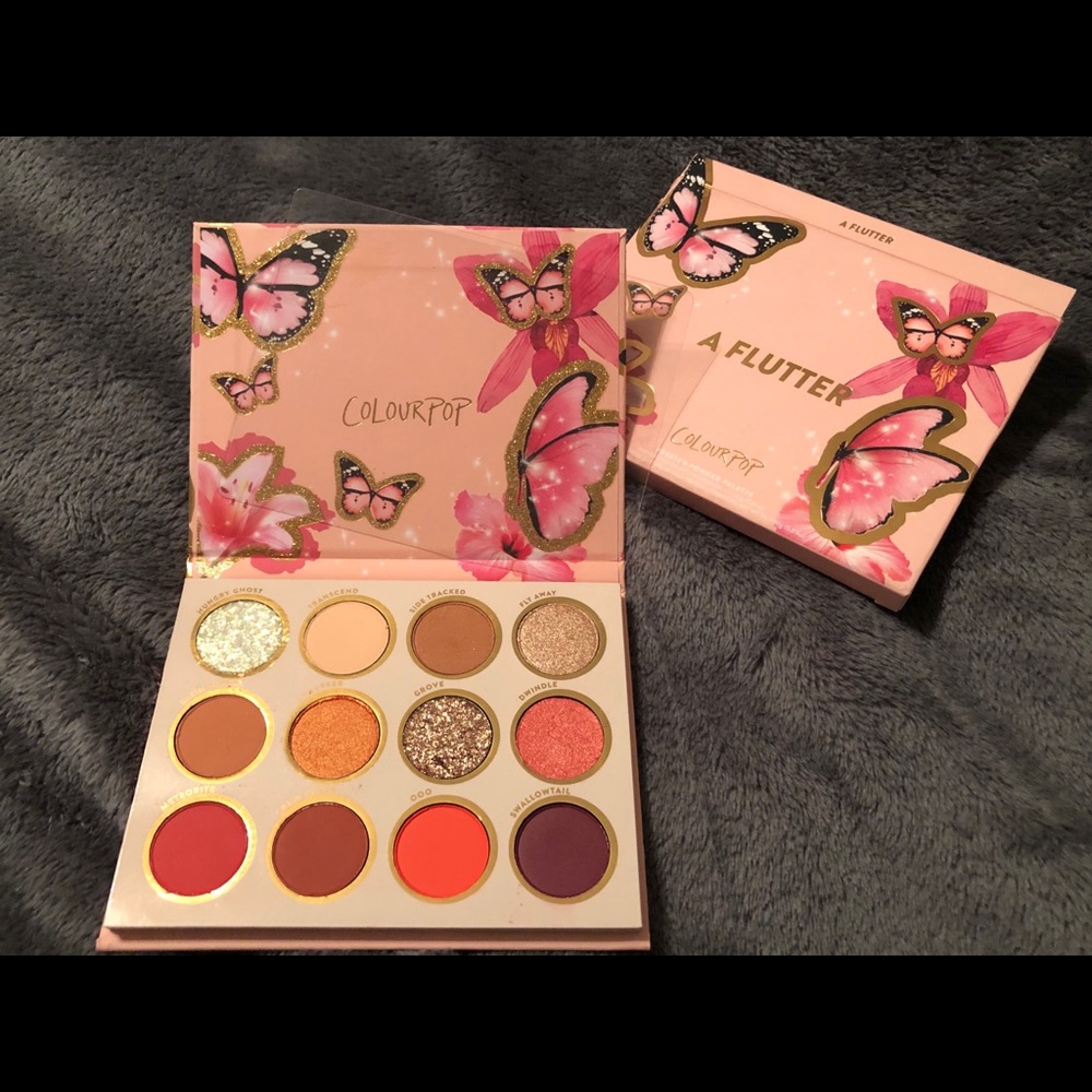 Limited edition Colourpop a flutter palette